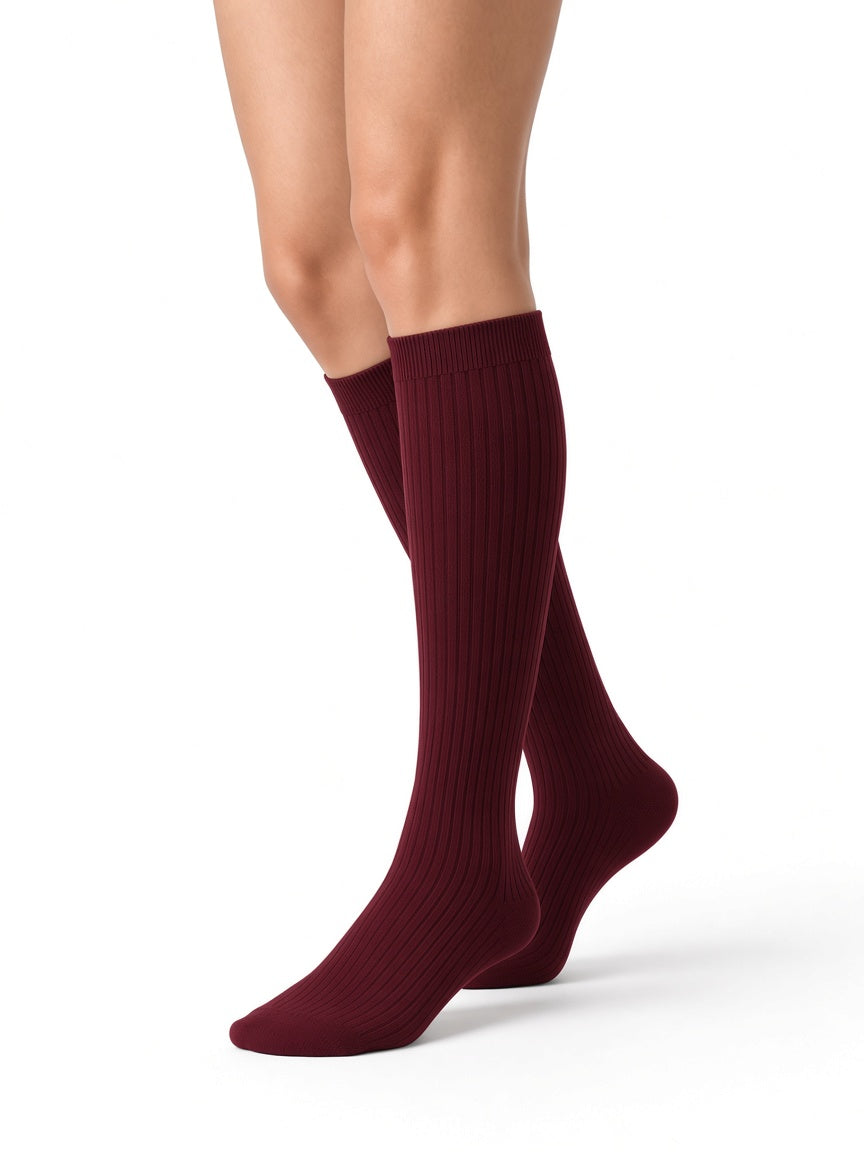 bamboo-compression-socks Rich Burgundy